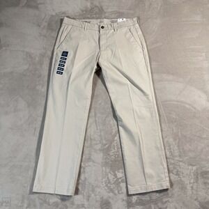 NEW St. John's‎ Bay Men's Chino Pants Straight Fit Stretch Neutral 36x30 Stone